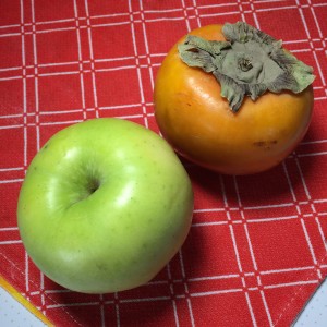 Запеканка с хурмой и яблоками (2)
