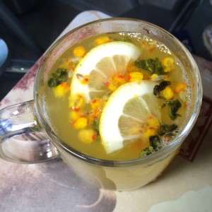 Облепиховый чай с имбирем и лимоном